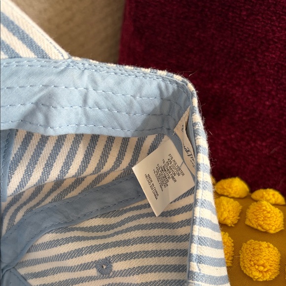 Universal Thread Blue and White Striped Hat - Picture 6 of 7